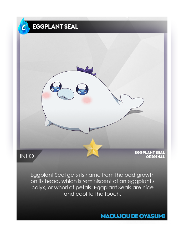 eggplant seal plush