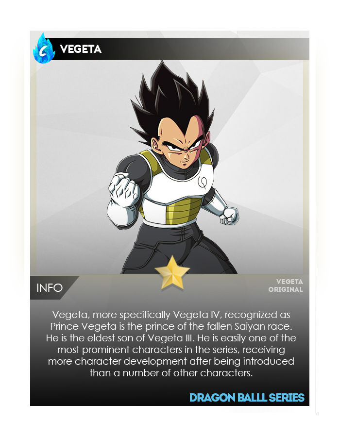 dragon ball z cards vegeta